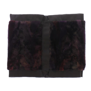 Dolce &amp; Gabbana Exquisite Purple MINK Fur Scarf Wrap