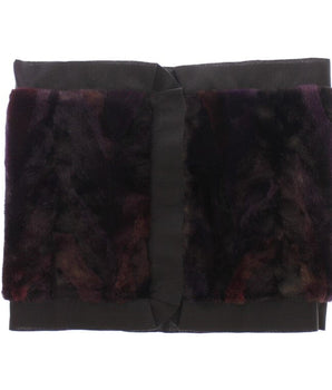 Dolce & Gabbana Purple MINK Fur Scarf Foulard Neck Wrap Dolce & Gabbana 