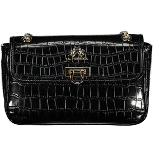 La Martina Black Polyethylene Women Handbag