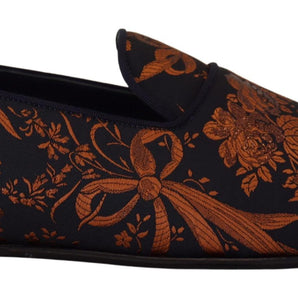 Dolce &amp; Gabbana Elegant Floral Slip-On Loafers