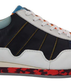 Dolce & Gabbana Multicolor Leather Sport Low Top Sneakers