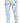 Dolce &amp; Gabbana White Blue Denim Cotton Jeans Stretch Skinny Fit Pant