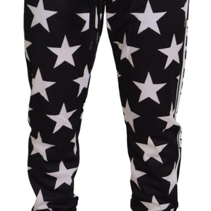 Dolce &amp; Gabbana Star Print Casual Sweatpants with Logo Detail