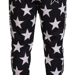 Dolce &amp; Gabbana Star Print Casual Sweatpants with Logo Detail