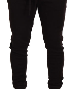 Dolce &amp; Gabbana Brown Cashmere Trousers Bottoms Drawstring Pants