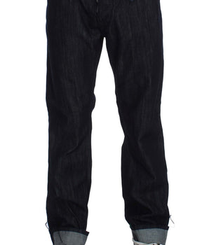 Acht Blue Cotton Regular Straight Fit Jeans
