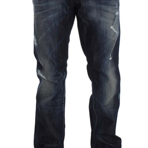 Acht Elegant Regular Straight Fit Blue Jeans