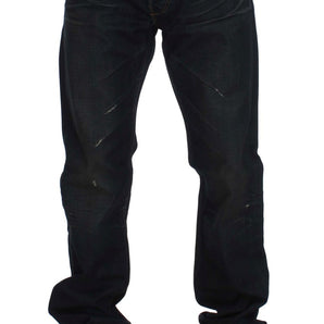 Acht Elegant Straight Fit Dark Blue Jeans