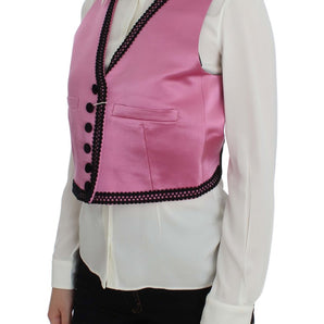 Dolce &amp; Gabbana Silk-Cotton Blend Torero Inspired Vest