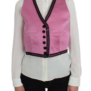 Dolce &amp; Gabbana Silk-Cotton Blend Torero Inspired Vest