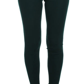 Dolce &amp; Gabbana Emerald Treasure High Waist Cashmere Pants