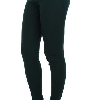 Dolce & Gabbana Green Cashmere Stretch Tights Pants Dolce & Gabbana 