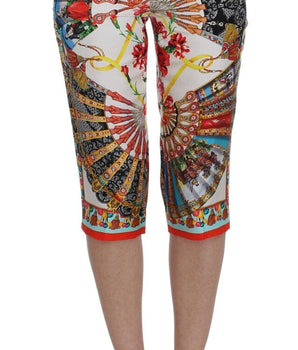Dolce & Gabbana Multicolor Majolica Sicily Silk Pants Dolce & Gabbana 