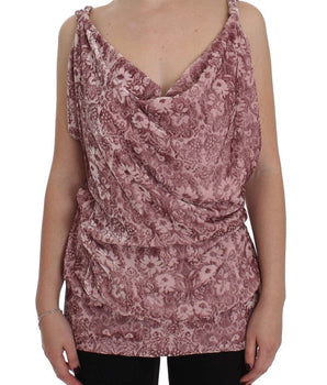 Exte Silk Blend Floral Print Top Exte 