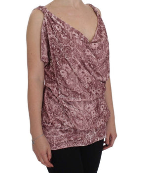 Exte Silk Blend Floral Print Top Exte 