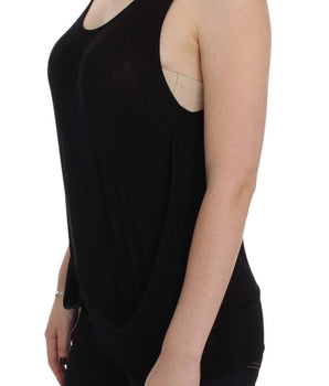 PLEIN SUD Sleek Black Cami Blouse Tank Top PLEIN SUD 