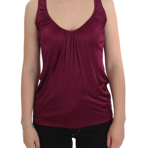 PLEIN SUD Elegant Purple Rayon Cami Blouse