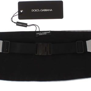 Dolce & Gabbana Elegant Silver Silk Cummerbund