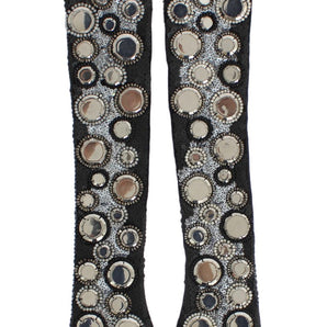 Dolce & Gabbana Sequin-Embellished Cashmere Fingerless Gloves