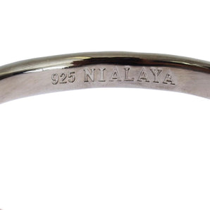 Brazalete Nialaya Elegante de Plata Rodiada