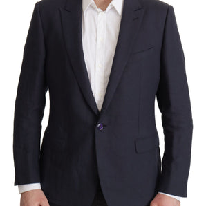 Dolce &amp; Gabbana Elegant Linen Single Breasted Blazer