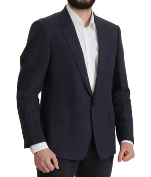 Dolce & Gabbana Dark Blue ALTA SARTORIA Jacket Coat Blazer