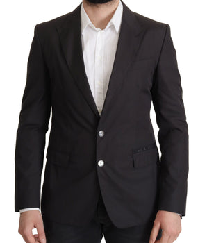 Dolce & Gabbana Black Single Breasted TAORMINA Breasted Blazer