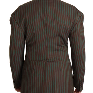 Dolce &amp; Gabbana Multicolor Striped Double Breasted Blazer