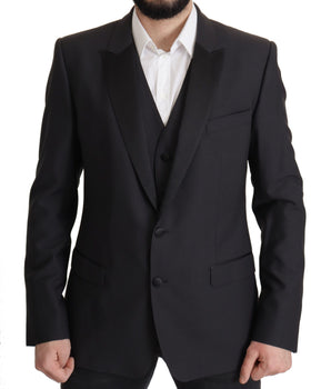 Dolce & Gabbana Dark Blue Single Breasted MARTINI Blazer