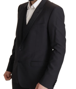 Dolce & Gabbana Dark Blue Single Breasted MARTINI Blazer