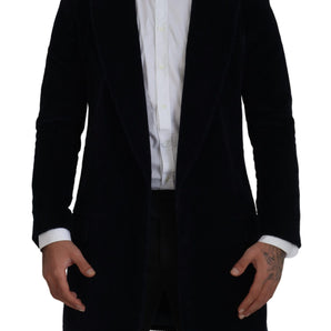 Dolce & Gabbana Elegant Black Cotton Long Cardigan Jacket