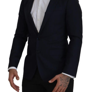 Dolce &amp; Gabbana Elegant Single Breasted Wool Silk Blazer