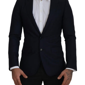 Dolce &amp; Gabbana Elegant Single Breasted Wool Silk Blazer