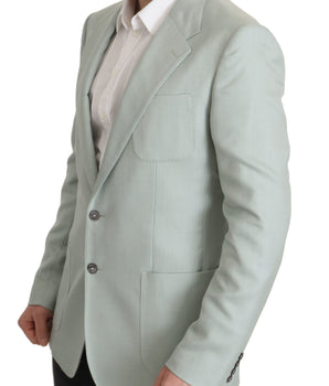 Dolce & Gabbana Green Cashmere Jacket Blazer Jacket