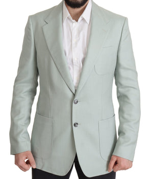 Dolce & Gabbana Green Cashmere Jacket Blazer Jacket