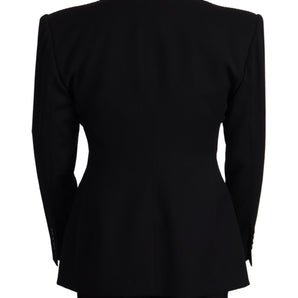 Dolce &amp; Gabbana Elegant Slim Fit Double Breasted Wool Blazer