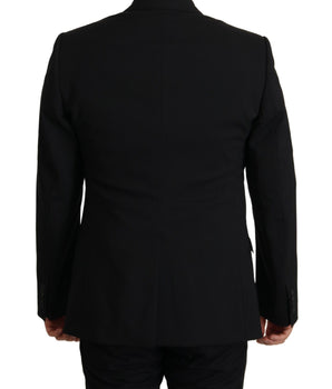 Dolce & Gabbana Black Jacket Vest 2 Piece MARTINI Blazer