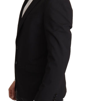 Dolce & Gabbana Black Single Breasted Jacket MARTINI Blazer
