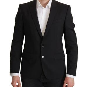 Dolce &amp; Gabbana Elegant Slim Fit Black Blazer Jacket