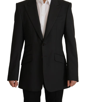 Dolce & Gabbana Black Wool Single Breasted Blazer v