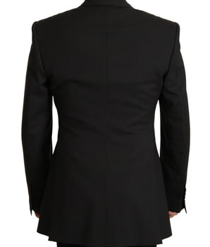 Dolce & Gabbana Black Wool Single Breasted Blazer v
