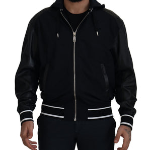 Dolce &amp; Gabbana Elegant Black Bomber Blouson Jacket