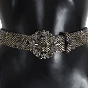 Dolce &amp; Gabbana Embellished Sequined Wide Waist Belt