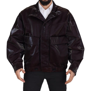 Dolce & Gabbana Elegant Bordeaux Collared Jacket