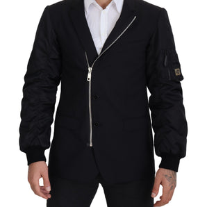 Dolce &amp; Gabbana Elegant Black Virgin Wool Jacket