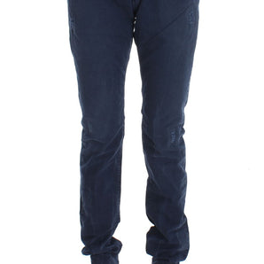 Costume National Chic Regular Fit Blue Denim Jeans