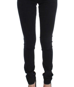 Costume National Black Cotton Slim Fit Denim Jeans Costume National 