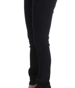 Costume National Black Cotton Slim Fit Denim Jeans Costume National 