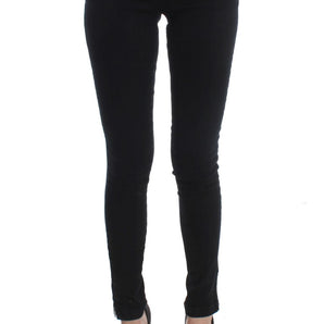 Costume National Sleek Black Slim Fit Designer Jeans