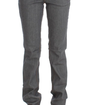Costume National Gray Cotton Regular Fit Denim Jeans Costume National 